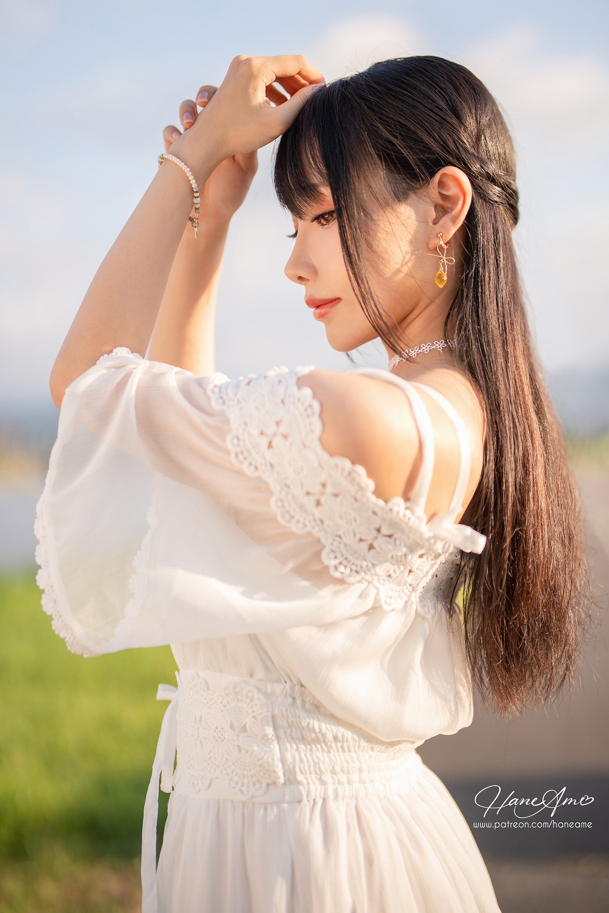 雨波_HaneAme - NO.231 私服-夏日瑟瑟野餐[47P]-XikXak